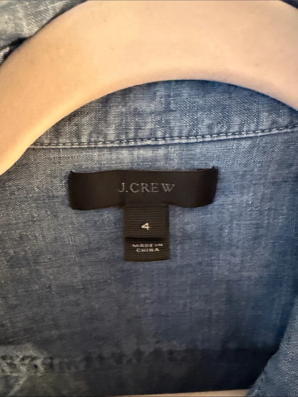 J. Crew Light Blue Denim Button-Down Shirt
